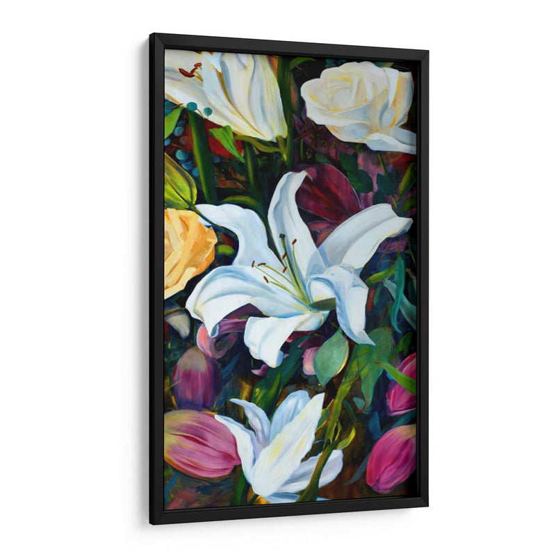 Tríptico De Flores Barroco I - Sandra Iafrate | Cuadro decorativo de Canvas Lab