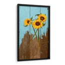Girasoles En Madera I - Sandra Iafrate | Cuadro decorativo de Canvas Lab