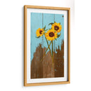 Girasoles En Madera I - Sandra Iafrate | Cuadro decorativo de Canvas Lab
