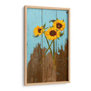 Girasoles En Madera I - Sandra Iafrate | Cuadro decorativo de Canvas Lab