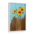 Girasoles En Madera I - Sandra Iafrate | Cuadro decorativo de Canvas Lab