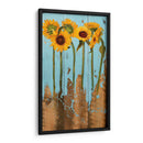 Girasoles En Madera Ii - Sandra Iafrate | Cuadro decorativo de Canvas Lab
