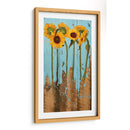 Girasoles En Madera Ii - Sandra Iafrate | Cuadro decorativo de Canvas Lab
