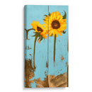 Girasoles En Madera Iii - Sandra Iafrate | Cuadro decorativo de Canvas Lab