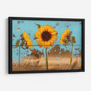 Girasoles En Madera Iv - Sandra Iafrate | Cuadro decorativo de Canvas Lab