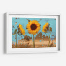 Girasoles En Madera Iv - Sandra Iafrate | Cuadro decorativo de Canvas Lab