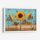 Girasoles En Madera Iv - Sandra Iafrate | Cuadro decorativo de Canvas Lab