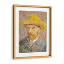 Self-Portrait with a Straw Hat - Vincent Van Gogh | Cuadro decorativo de Canvas Lab