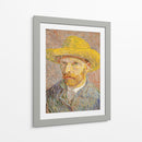 Self-Portrait with a Straw Hat - Vincent Van Gogh | Cuadro decorativo de Canvas Lab