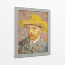 Self-Portrait with a Straw Hat - Vincent Van Gogh | Cuadro decorativo de Canvas Lab