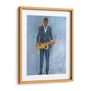 Saxa En Un Traje Azul - Samuel Dixon | Cuadro decorativo de Canvas Lab