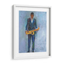 Saxa En Un Traje Azul - Samuel Dixon | Cuadro decorativo de Canvas Lab