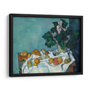 Still Life with Apples and a Pot of Primroses - Paul Cézanne | Cuadro decorativo de Canvas Lab