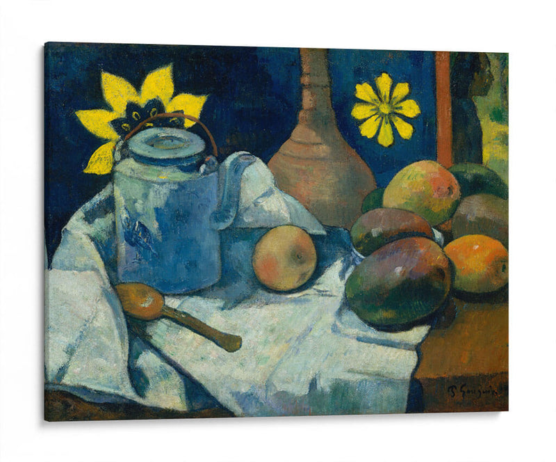 Naturaleza muerta con tetera y frutas - Paul Gauguin | Cuadro decorativo de Canvas Lab