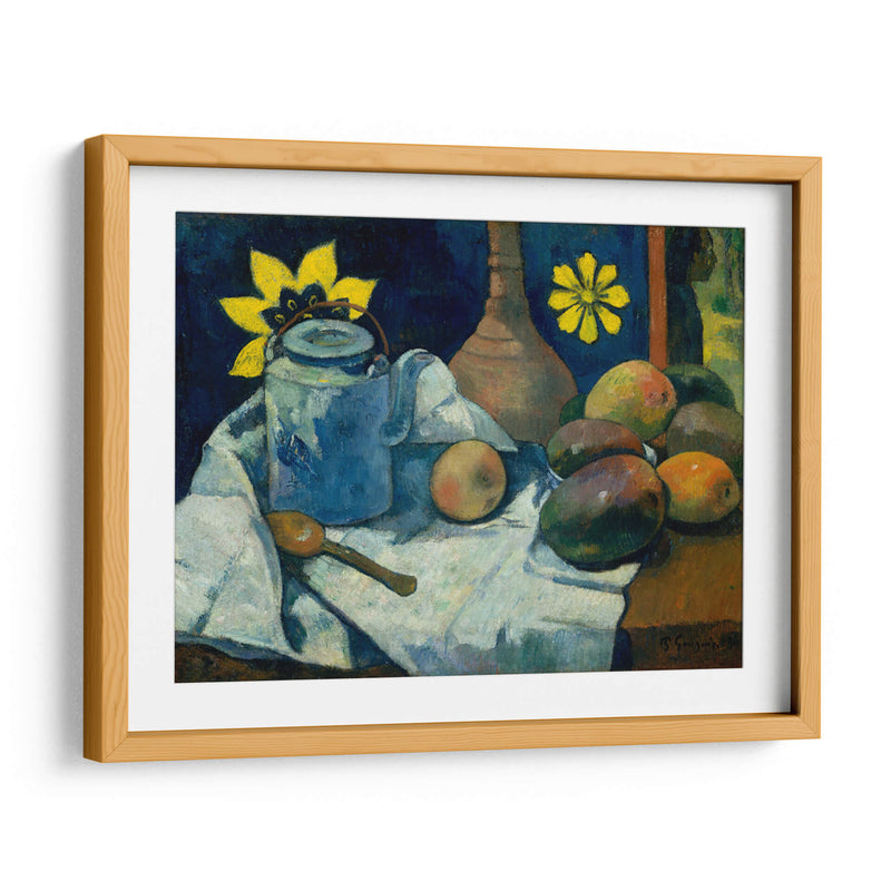 Naturaleza muerta con tetera y frutas - Paul Gauguin | Cuadro decorativo de Canvas Lab