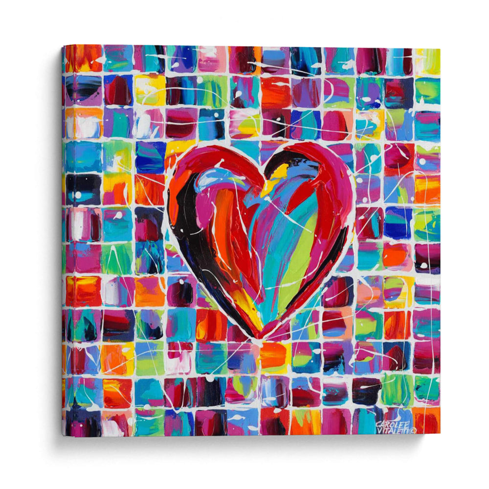 Corazones De Un Color Diferente Ii - Carolee Vitaletti | Cuadro decorativo de Canvas Lab