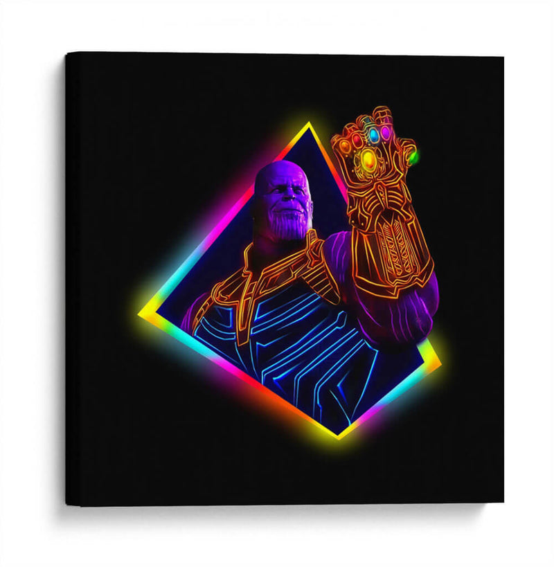 Thanos neon | Cuadro decorativo de Canvas Lab
