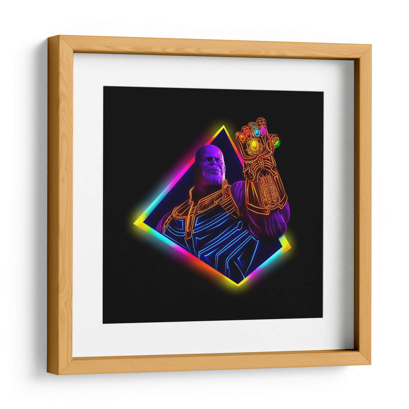 Thanos neon | Cuadro decorativo de Canvas Lab