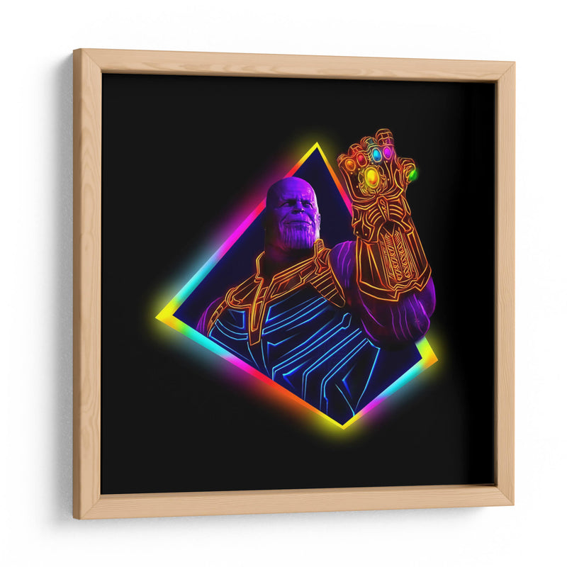 Thanos neon | Cuadro decorativo de Canvas Lab
