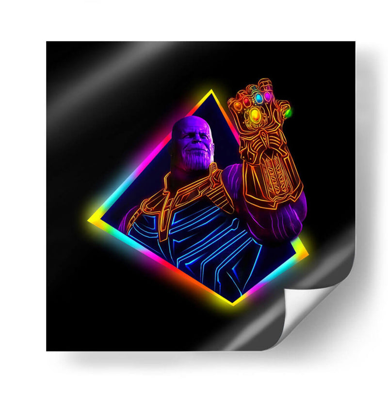 Thanos neon | Cuadro decorativo de Canvas Lab