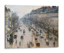The Boulevard Montmartre on a Winter Morning - Camille Pissarro | Cuadro decorativo de Canvas Lab