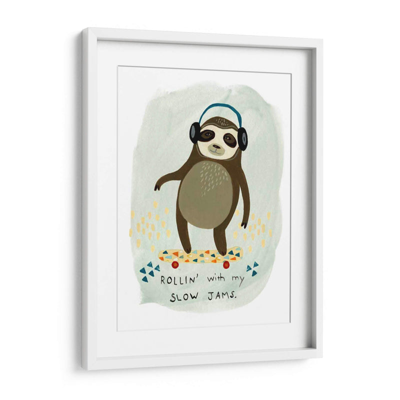 Hipster Sloth Ii - June Erica Vess | Cuadro decorativo de Canvas Lab