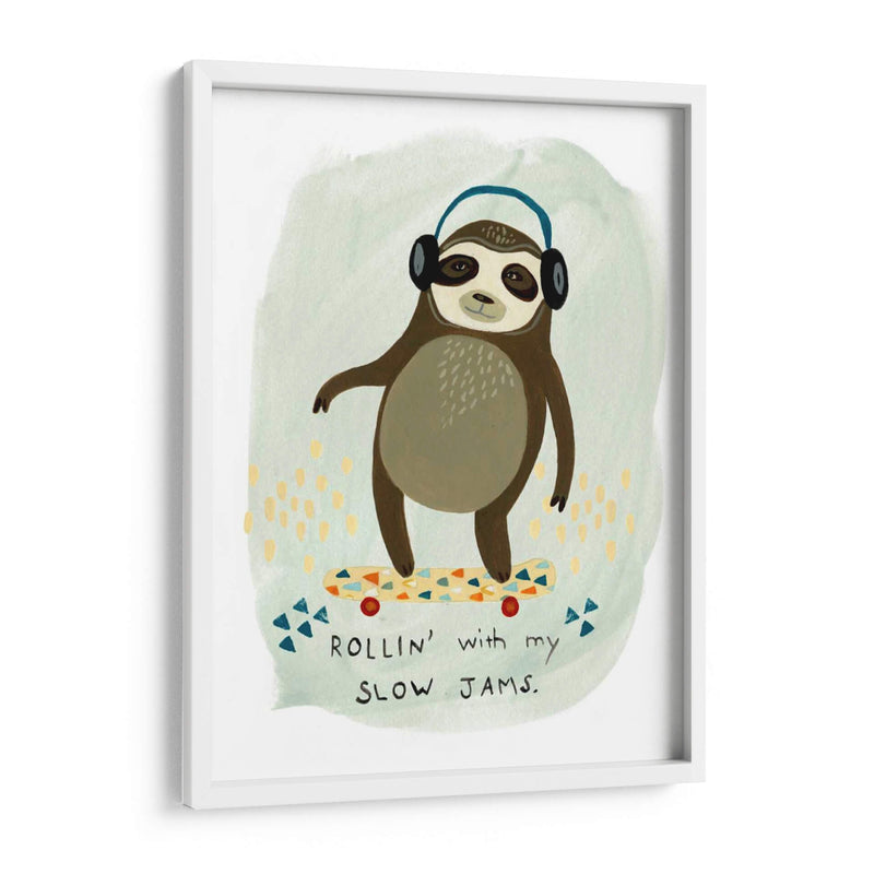 Hipster Sloth Ii - June Erica Vess | Cuadro decorativo de Canvas Lab