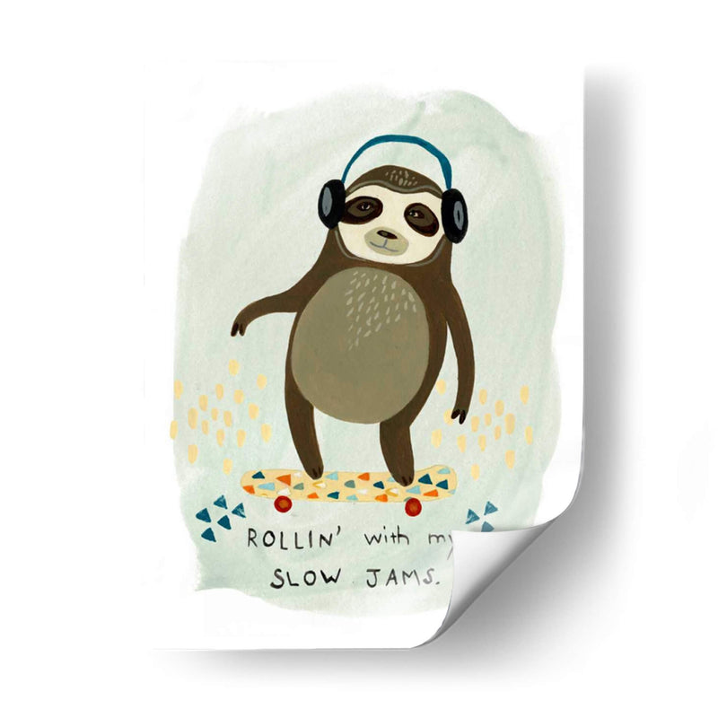 Hipster Sloth Ii - June Erica Vess | Cuadro decorativo de Canvas Lab