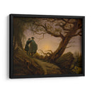 Two Men Contemplating the Moon - Caspar David Friedrich | Cuadro decorativo de Canvas Lab