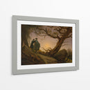 Two Men Contemplating the Moon - Caspar David Friedrich | Cuadro decorativo de Canvas Lab