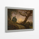 Two Men Contemplating the Moon - Caspar David Friedrich | Cuadro decorativo de Canvas Lab