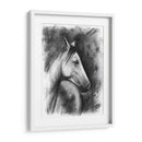 Retrato Ecuestre De Carbón - Naomi McCavitt | Cuadro decorativo de Canvas Lab