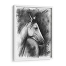 Retrato Ecuestre De Carbón - Naomi McCavitt | Cuadro decorativo de Canvas Lab