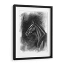 Retrato Ecuestre De Carbón Ii - Naomi McCavitt | Cuadro decorativo de Canvas Lab