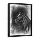 Retrato Ecuestre De Carbón Ii - Naomi McCavitt | Cuadro decorativo de Canvas Lab