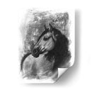 Retrato Ecuestre De Carbón Iv - Naomi McCavitt | Cuadro decorativo de Canvas Lab