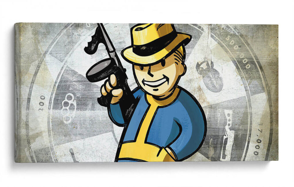 Vault Boy gun | Cuadro decorativo de Canvas Lab