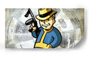 Vault Boy gun | Cuadro decorativo de Canvas Lab