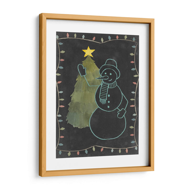 Pizarra Snowman I - Grace Popp | Cuadro decorativo de Canvas Lab