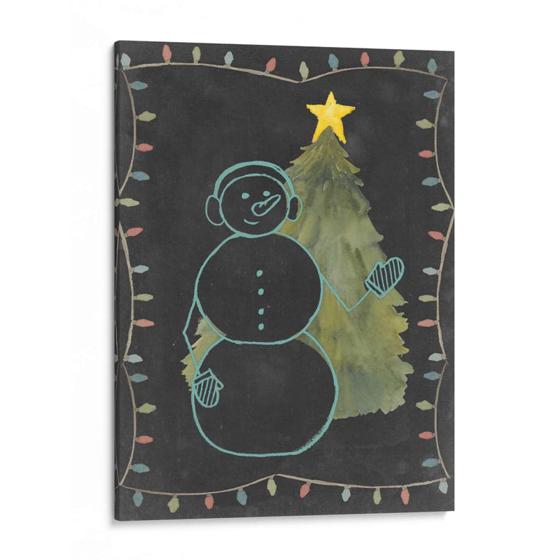 Pizarra Snowman Ii - Grace Popp | Cuadro decorativo de Canvas Lab