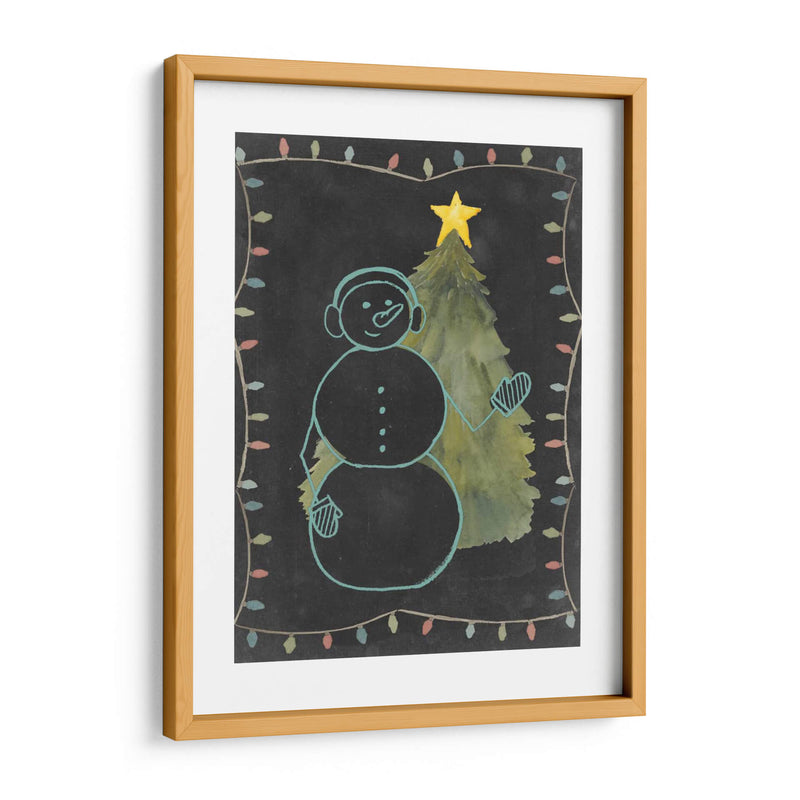 Pizarra Snowman Ii - Grace Popp | Cuadro decorativo de Canvas Lab