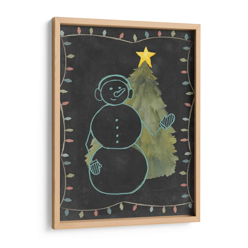 Pizarra Snowman Ii - Grace Popp | Cuadro decorativo de Canvas Lab