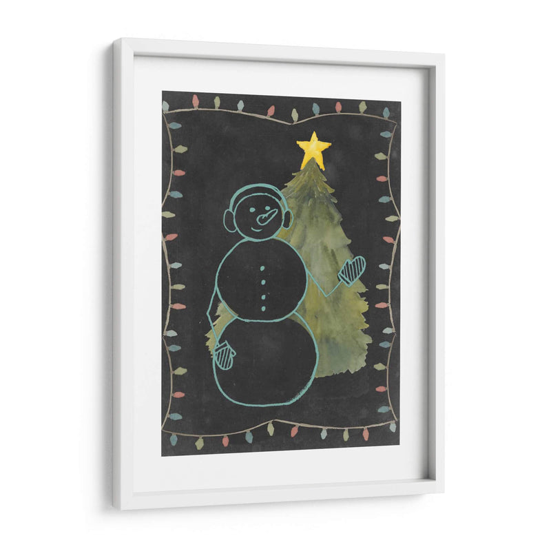 Pizarra Snowman Ii - Grace Popp | Cuadro decorativo de Canvas Lab