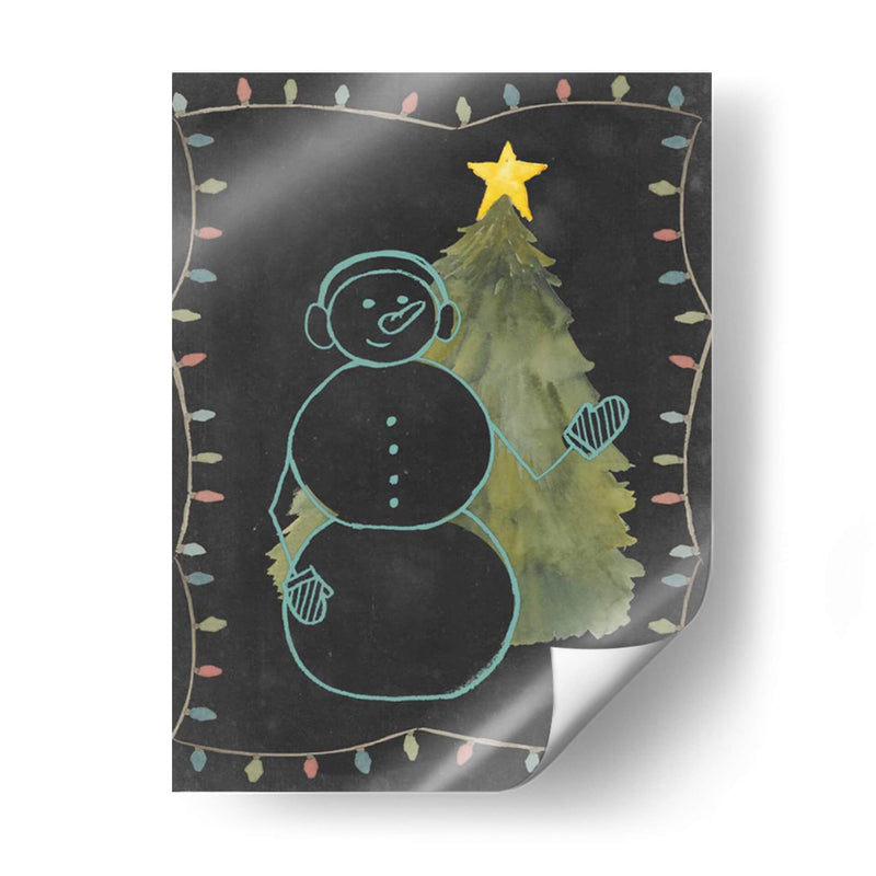 Pizarra Snowman Ii - Grace Popp | Cuadro decorativo de Canvas Lab