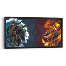 Water and fire Pokémon | Cuadro decorativo de Canvas Lab