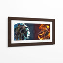 Water and fire Pokémon | Cuadro decorativo de Canvas Lab