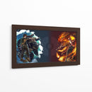 Water and fire Pokémon | Cuadro decorativo de Canvas Lab