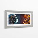 Water and fire Pokémon | Cuadro decorativo de Canvas Lab