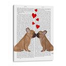 Beso Y Corazones Franceses - Fab Funky | Cuadro decorativo de Canvas Lab