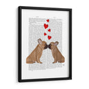 Beso Y Corazones Franceses - Fab Funky | Cuadro decorativo de Canvas Lab